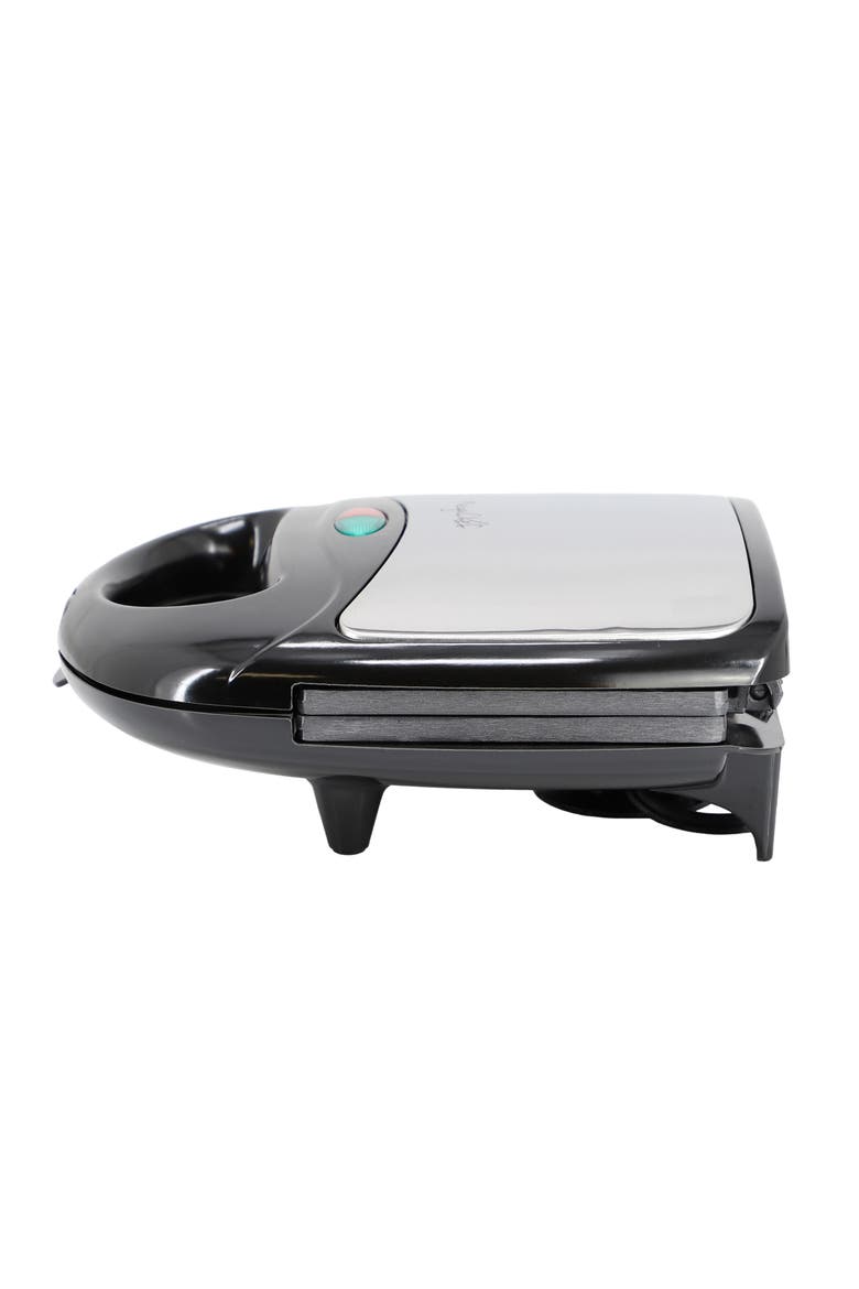 Electric Compact Aluminum Nonstick Sandwich Maker in Black, Alternate, color, Black