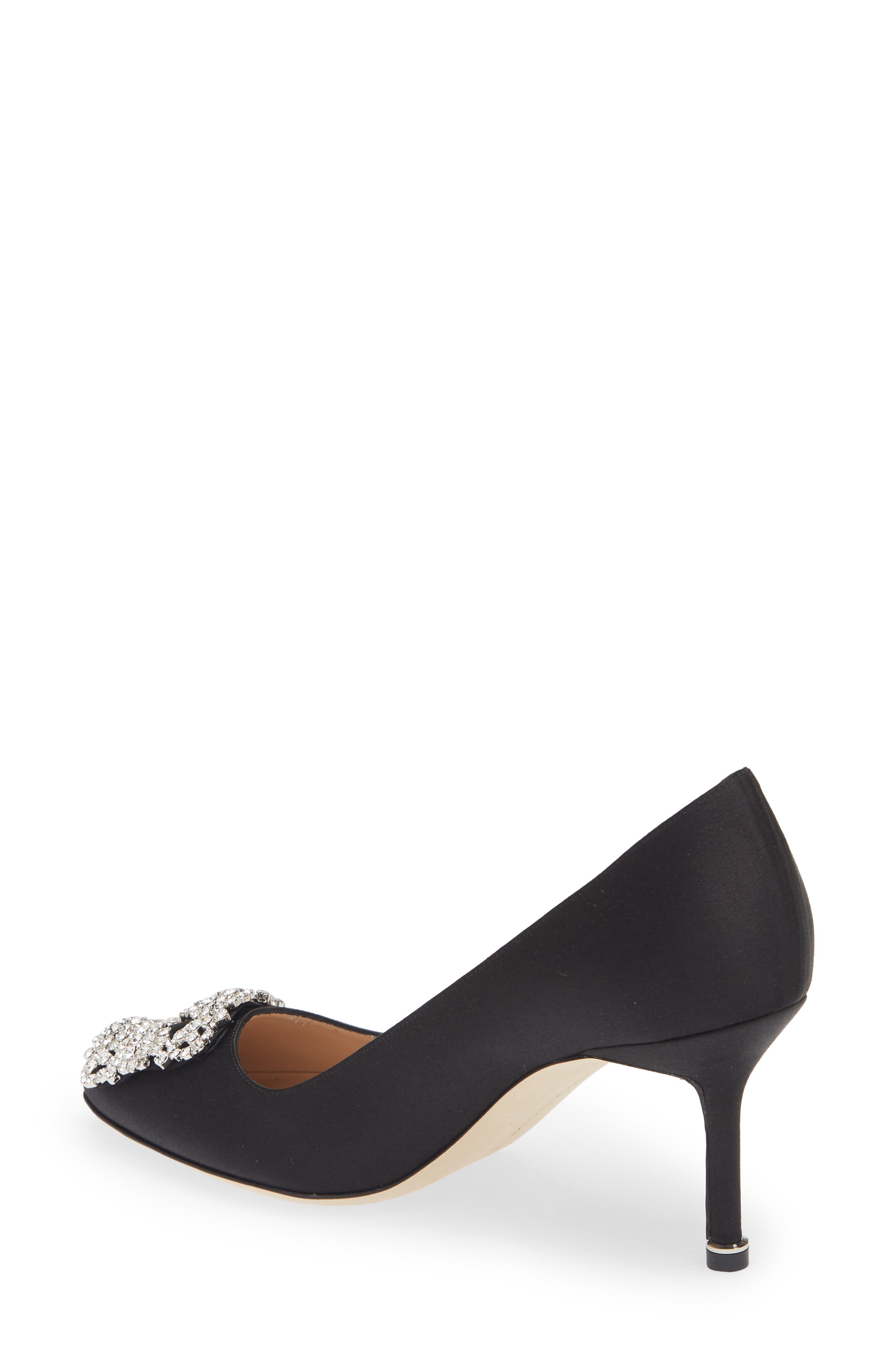 Manolo Blahnik Hangisi Pump, Alternate, color, Black