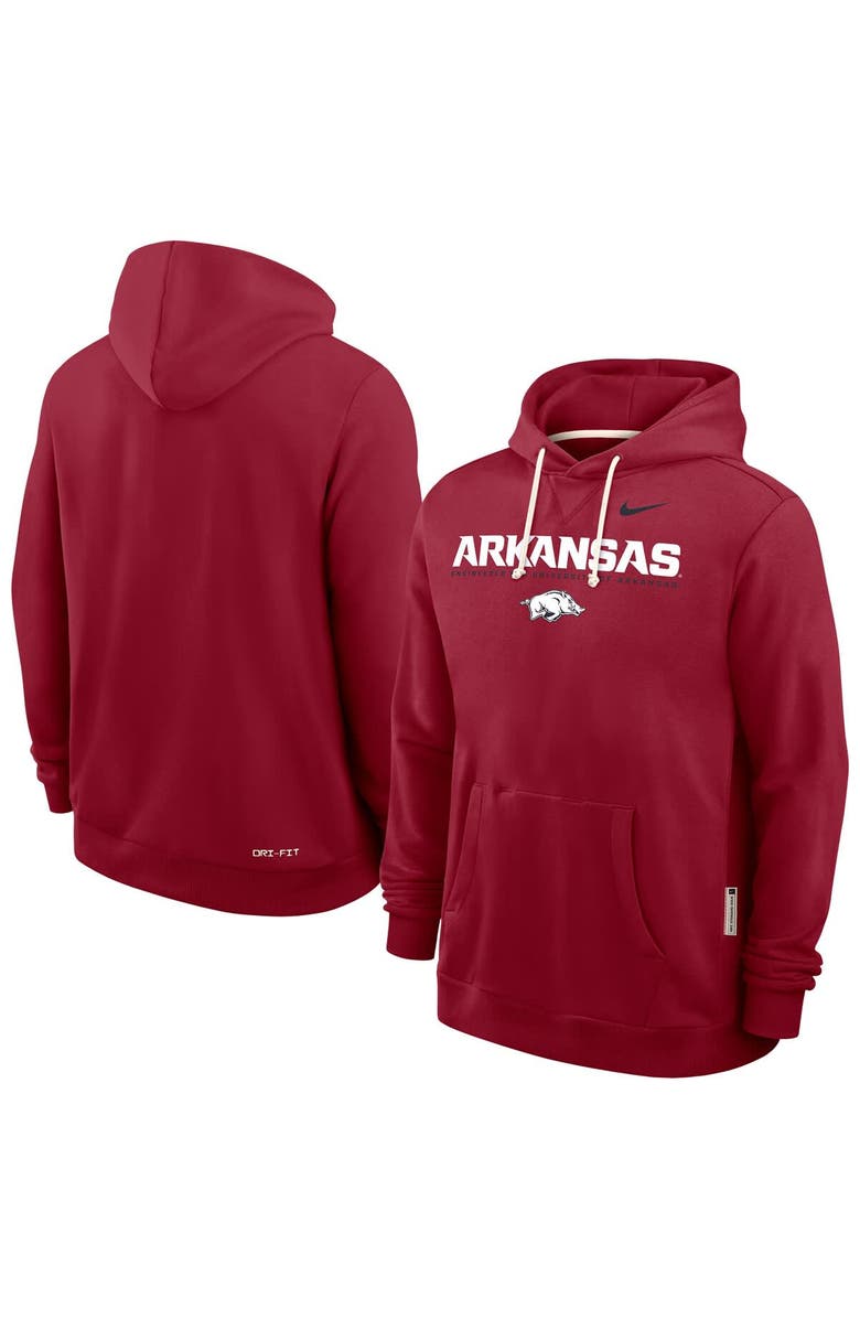 Nike Men's Nike Cardinal Arkansas Razorbacks 2025 Sideline Performance Pullover Hoodie, Alternate, color, Cardinal