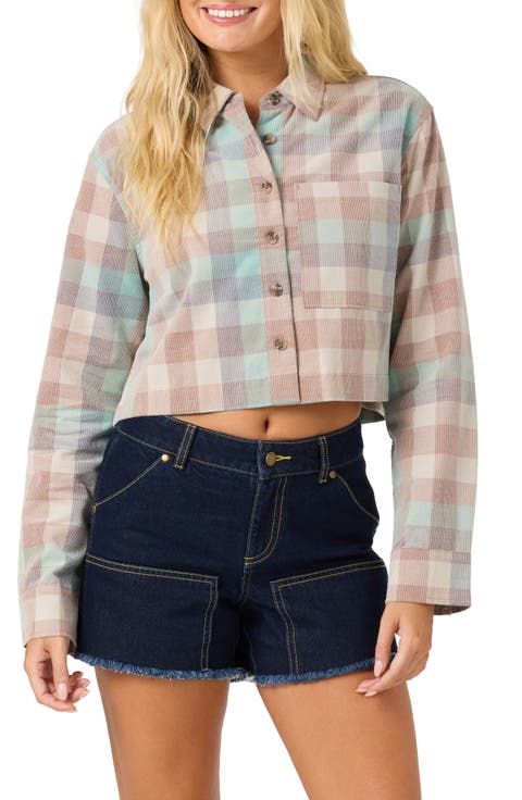 Pippa Corduroy Crop Shirt