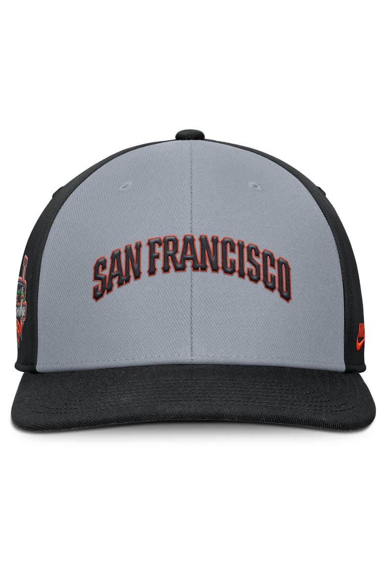 Men's Nike Gray/Black San Francisco Giants Pro Performance Snapback Hat, Alternate, color, Gray