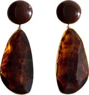 MANGO Resin Pendant Drop Earrings