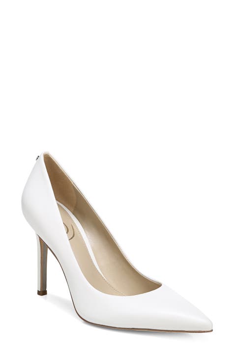 Pretty white heels best sale