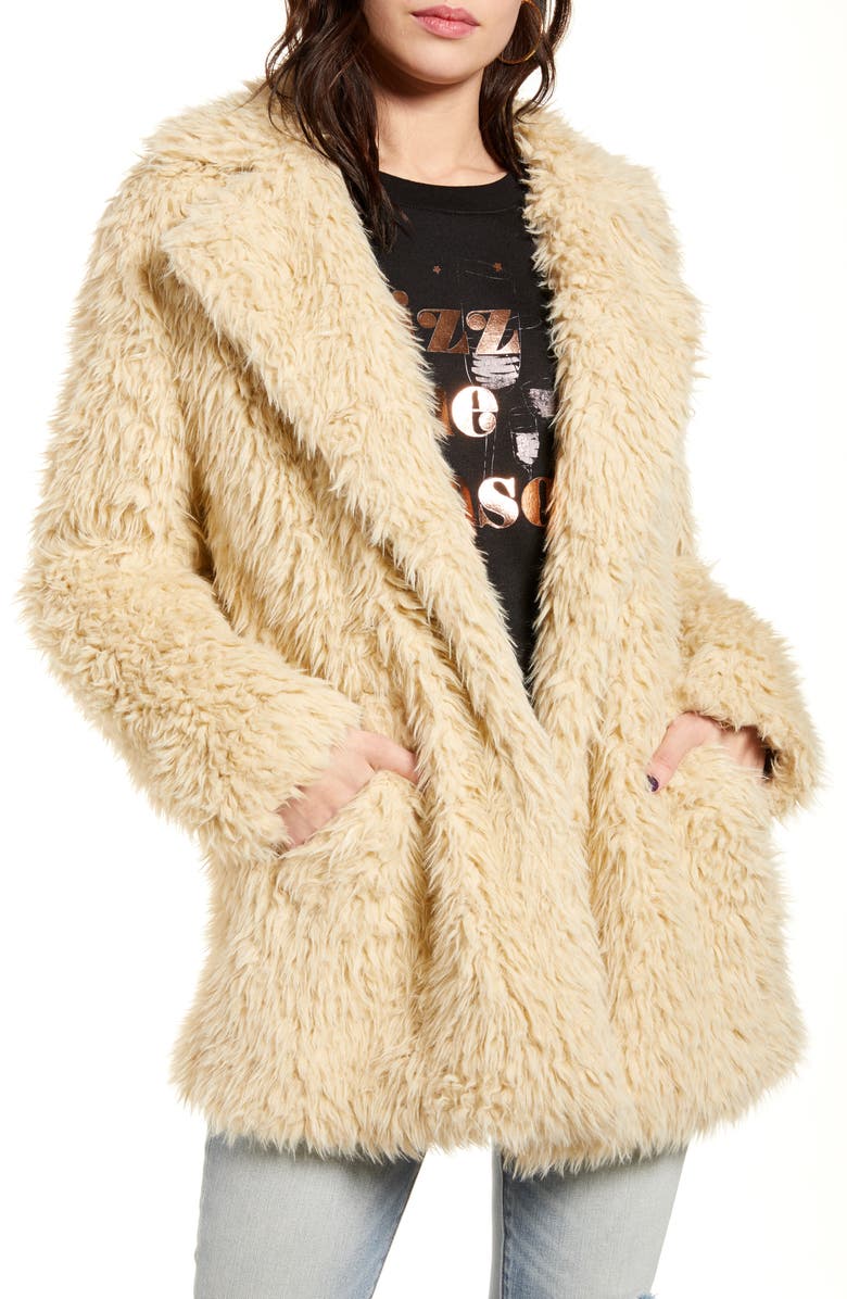 BP. Faux Fur Teddy Coat, Main, color,