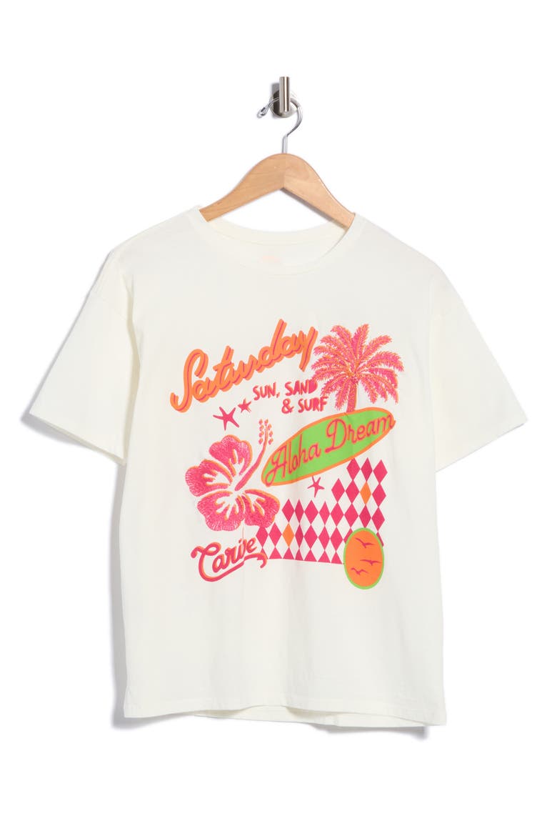 Azalea Cotton Graphic Cover-Up T-Shirt, Alternate, color, WHITE
