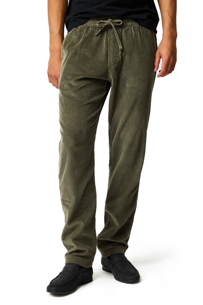 Halls Creek Corduroy Elastic Waist Pants, Main, color, PUTTY