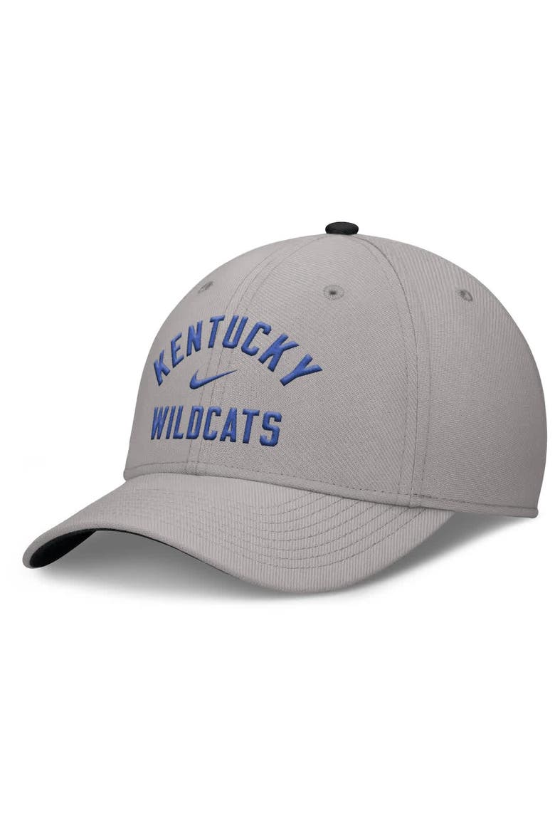 Men's Nike Gray Kentucky Wildcats Rise Prep Performance Flex Hat, Main, color, Gray