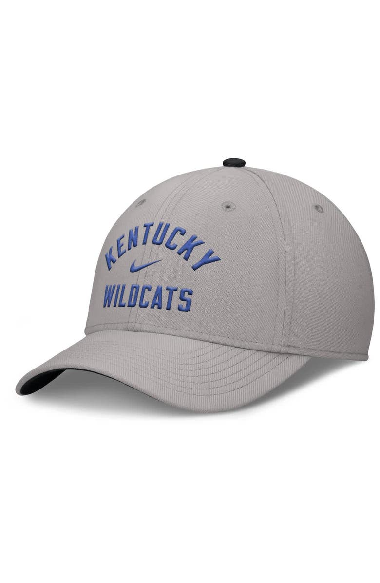 Nike Men's Nike Gray Kentucky Wildcats Rise Prep Performance Flex Hat, Main, color, Gray