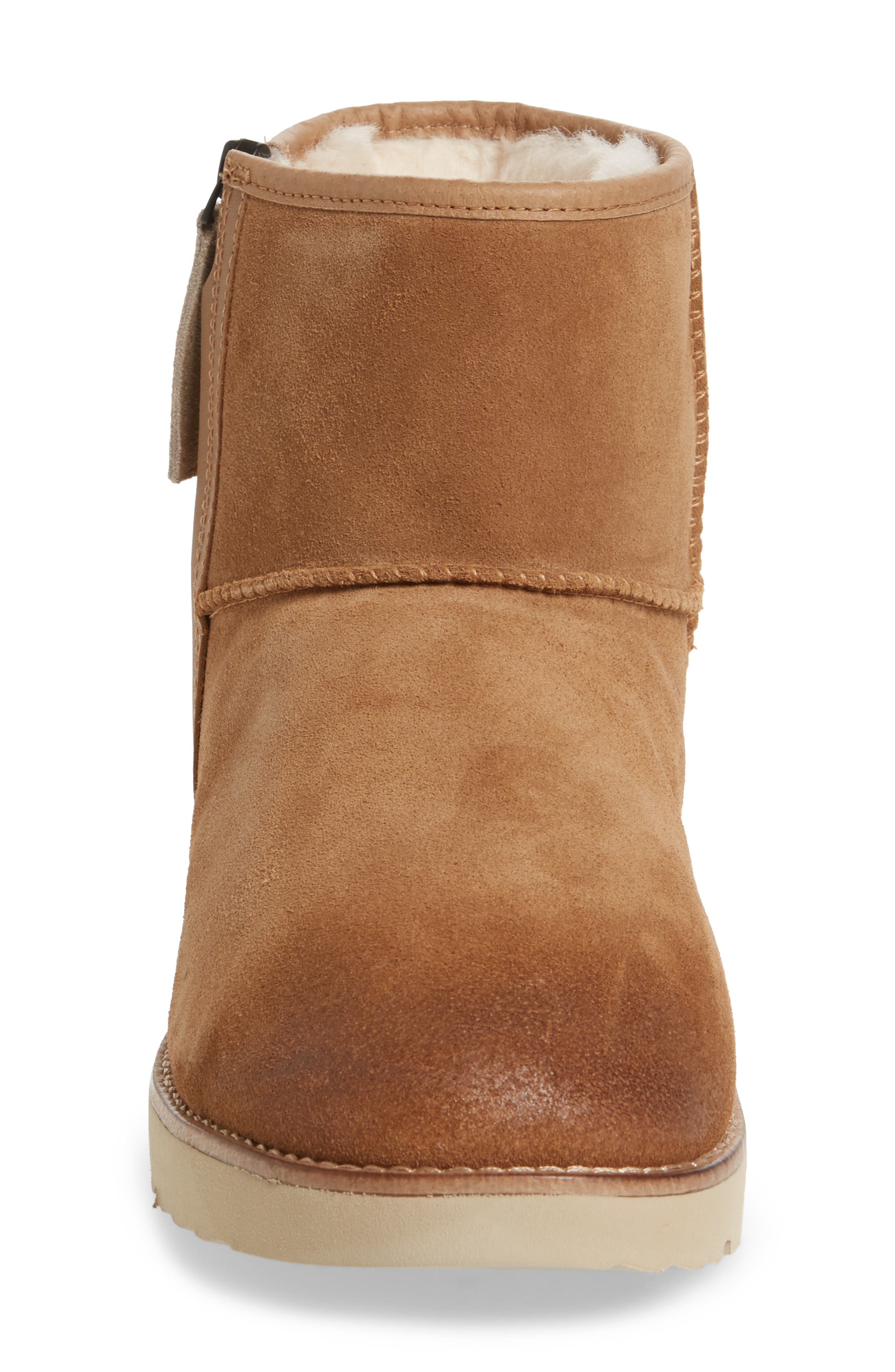 Mini Zip Waterproof Boot, Alternate, color, CHESTNUT