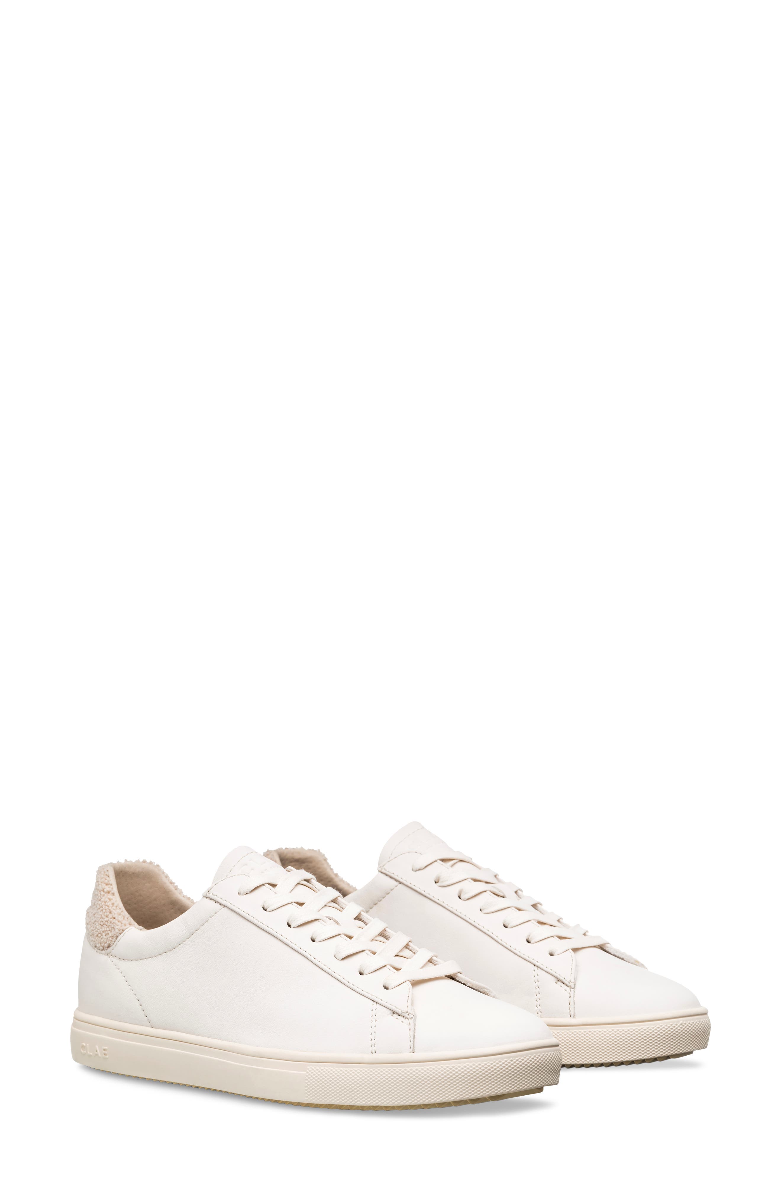 CLAE Bradley Sneaker in Off-White Vanilla Terry 