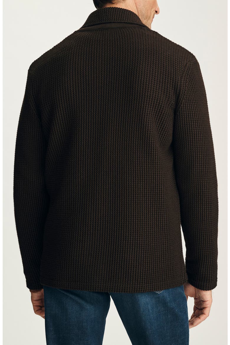 Birch Waffle Knit Sweater Blazer, Alternate, color, BROWN