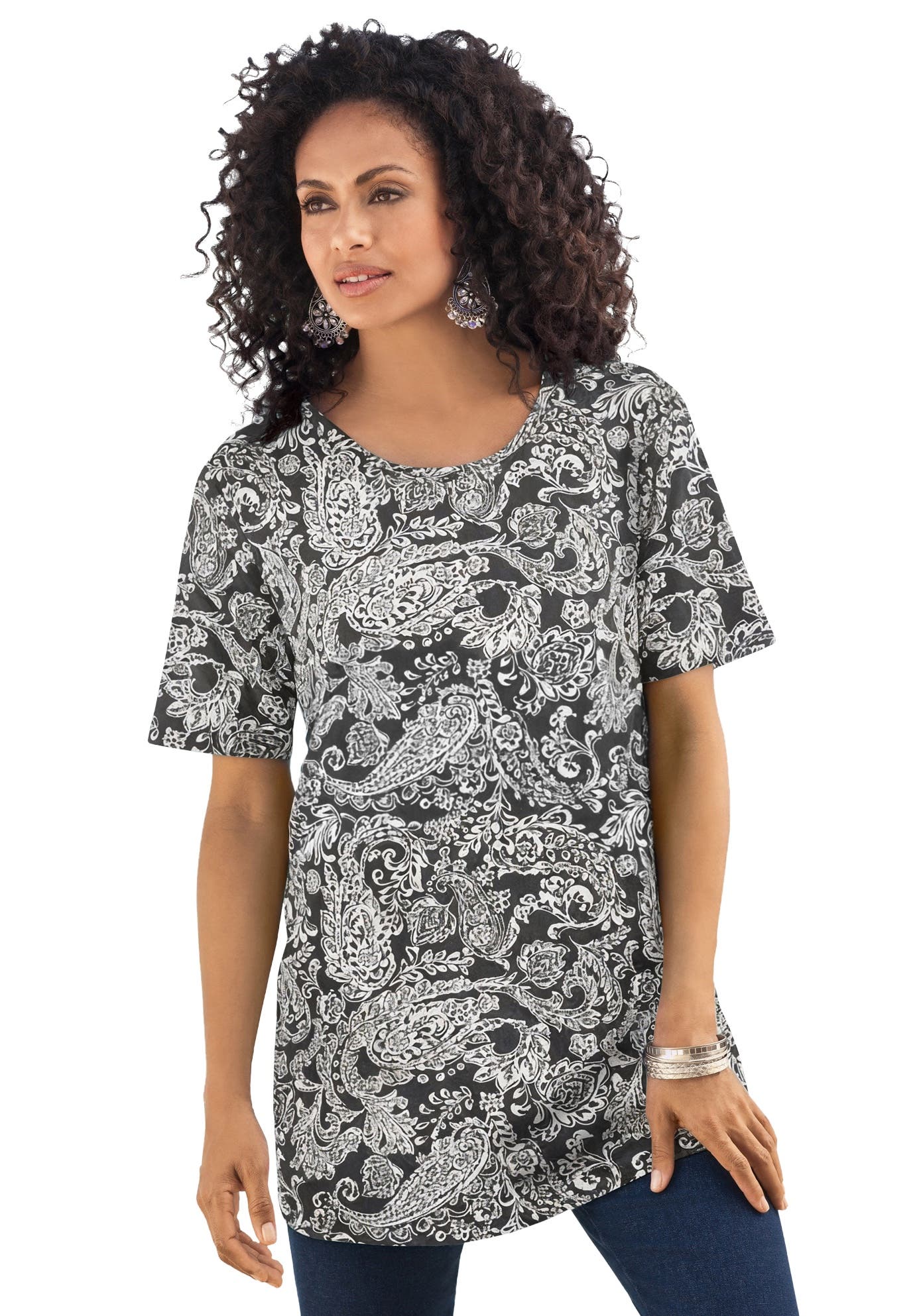 BLACK IVORY PAISLEY