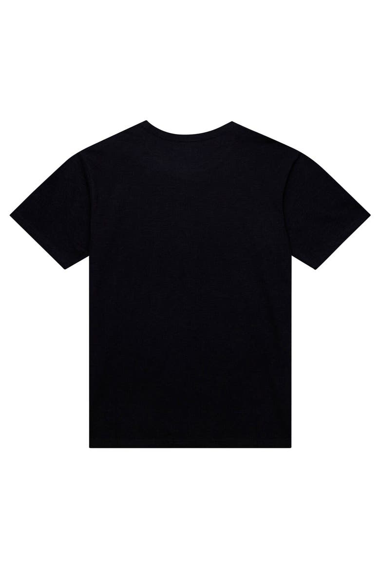 Men's Mitchell & Ness Black Sacramento Kings Hardwood Classics Felt Applique Slub T-Shirt, Alternate, color, Black