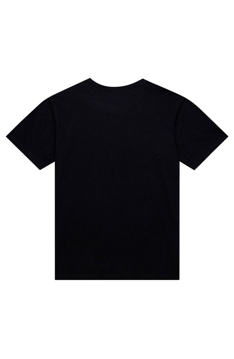 Mitchell & Ness Men's Mitchell & Ness Black Sacramento Kings Hardwood Classics Felt Applique Slub T-Shirt, Alternate, color, Black