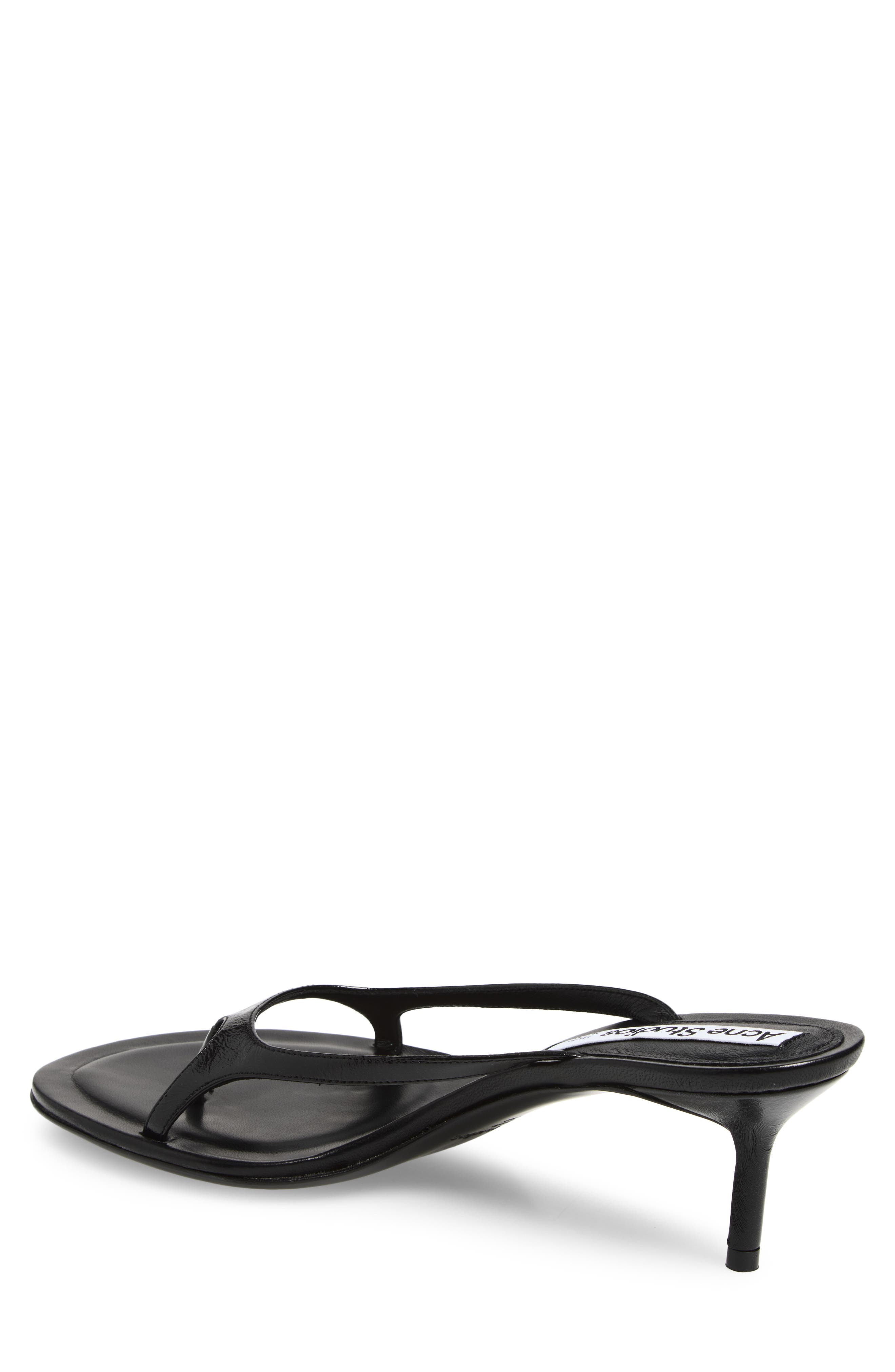 Acne Studios Kitten Heel Sandal, Alternate, color, Black