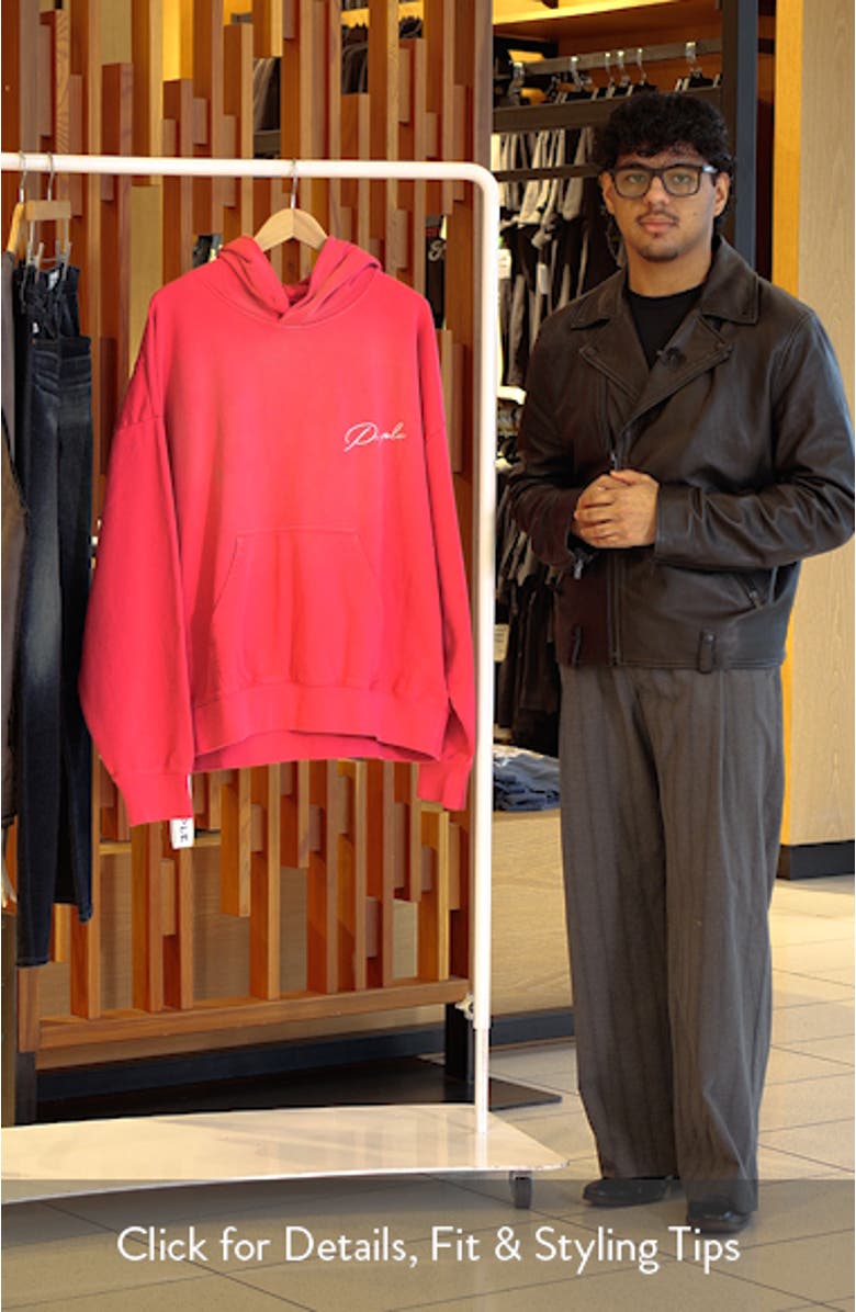 Ombré Cotton Graphic Hoodie, sales video thumbnail