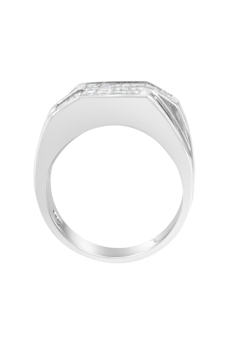 14KT White Gold 1 3/4 cttw Diamond Cluster Ring, Alternate, color, White