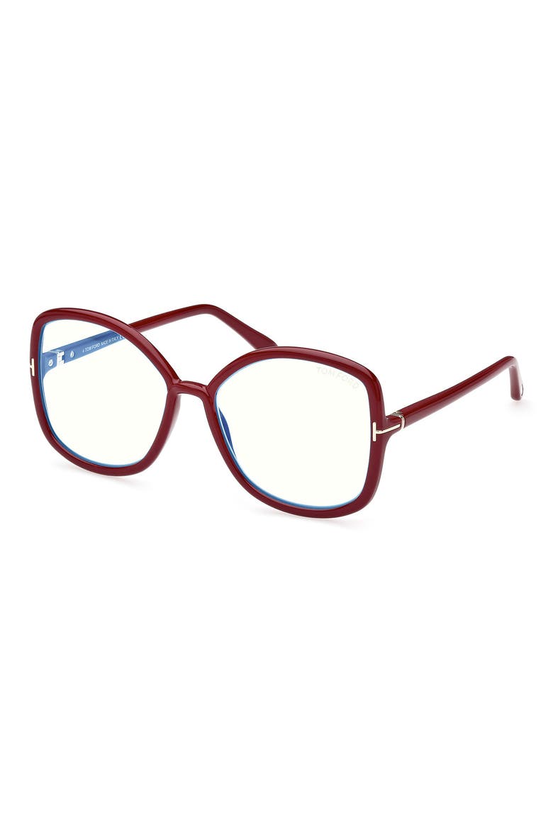 56mm Butterfly Blue Light Blocking Glasses, Alternate, color, PINK / OTHER