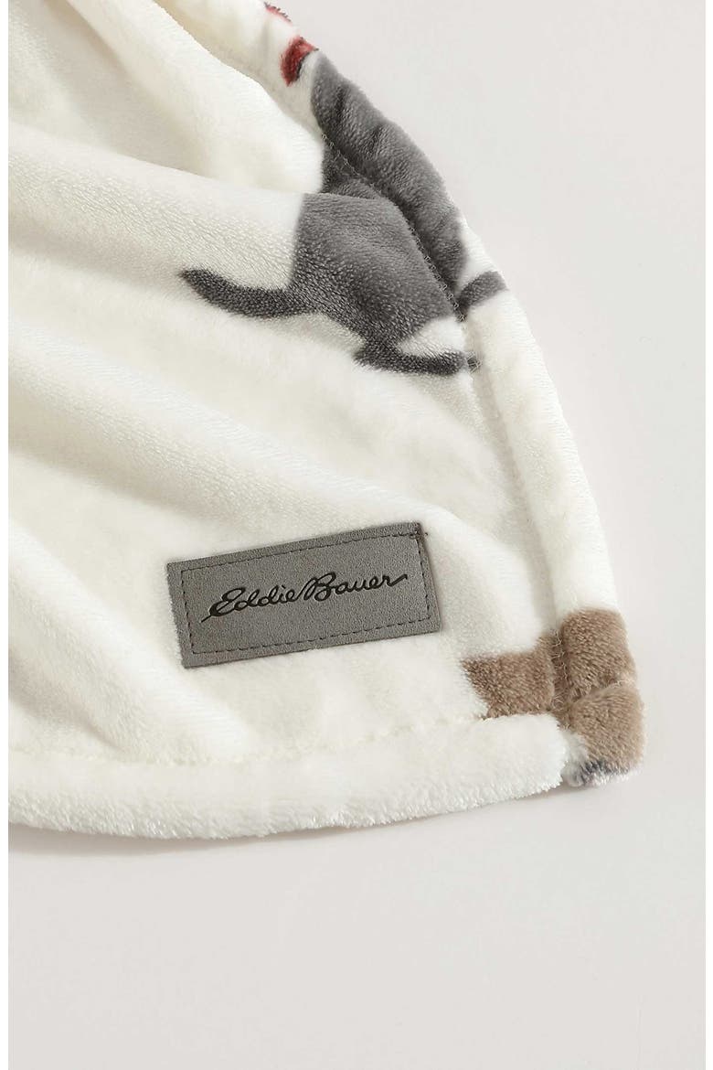 Dogs with Scarves Fleece Blanket, Alternate, color, GREY