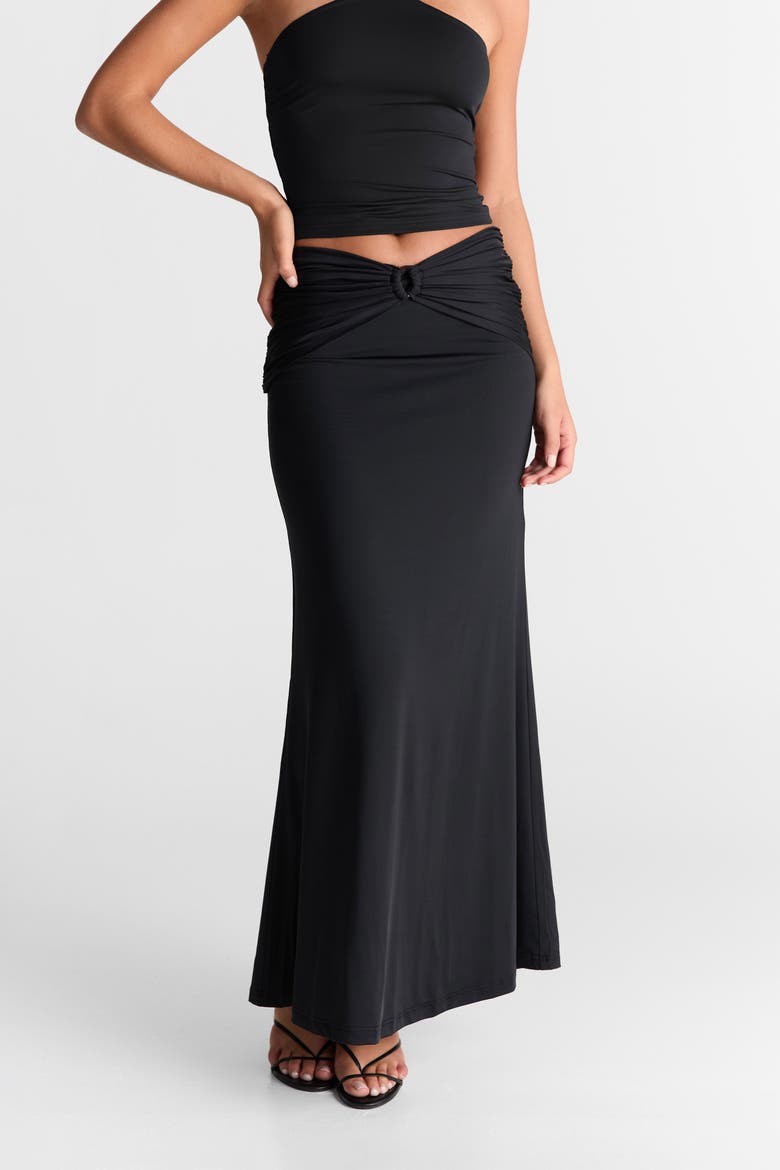 Siena Maxi Skirt, Alternate, color, Black