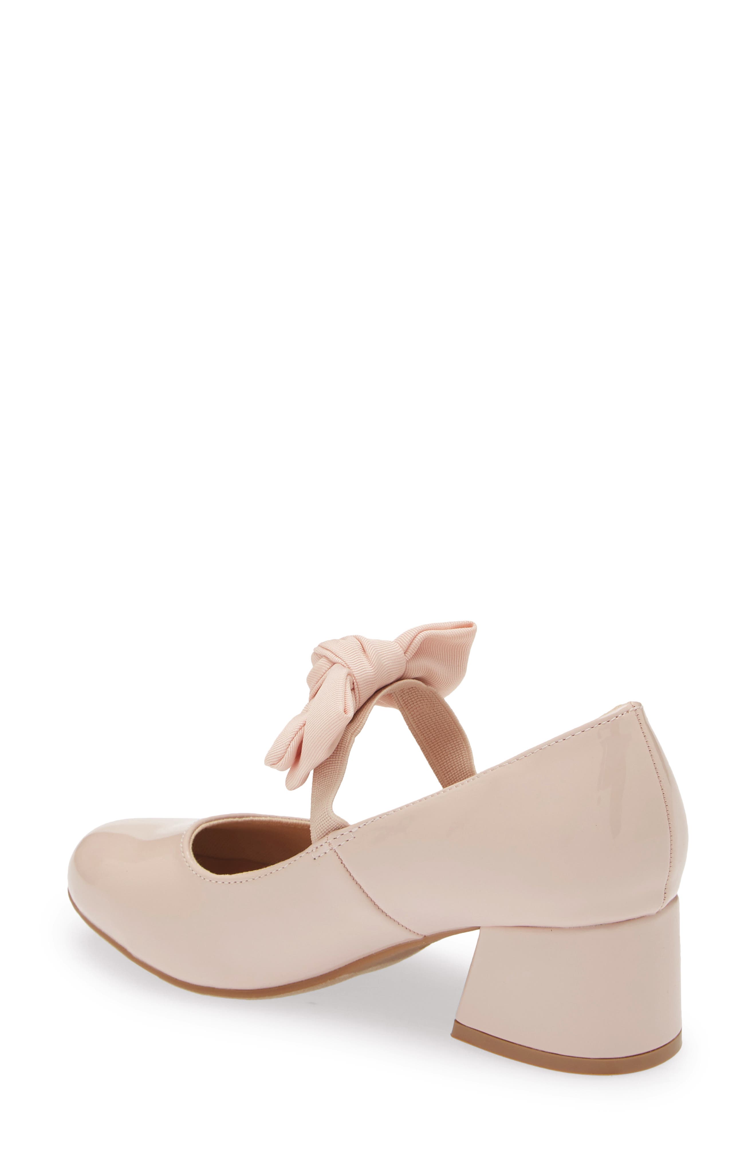 Kids' Lark Bow Pump, Alternate, color, BEIGE PEARL