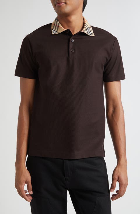 Burberry location print polo shirt ポロシャツ Cotton Polo Shirt in White - Men | Burberry® Official