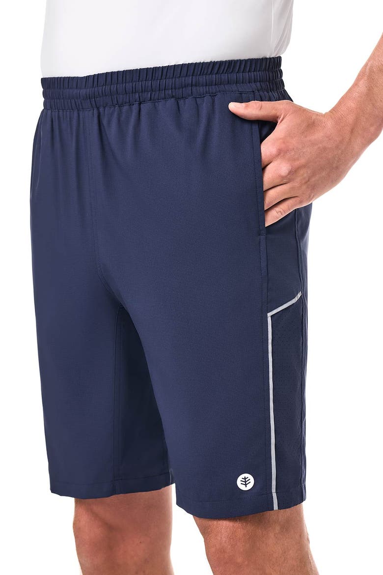 Men's Outpace Tennis Shorts, UPF 50+ Sun Protection, Alternate, color, Navy
