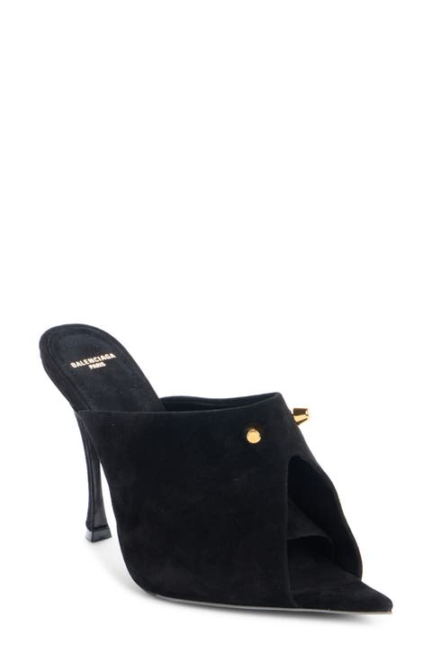 Midnight City Peep Toe Mule