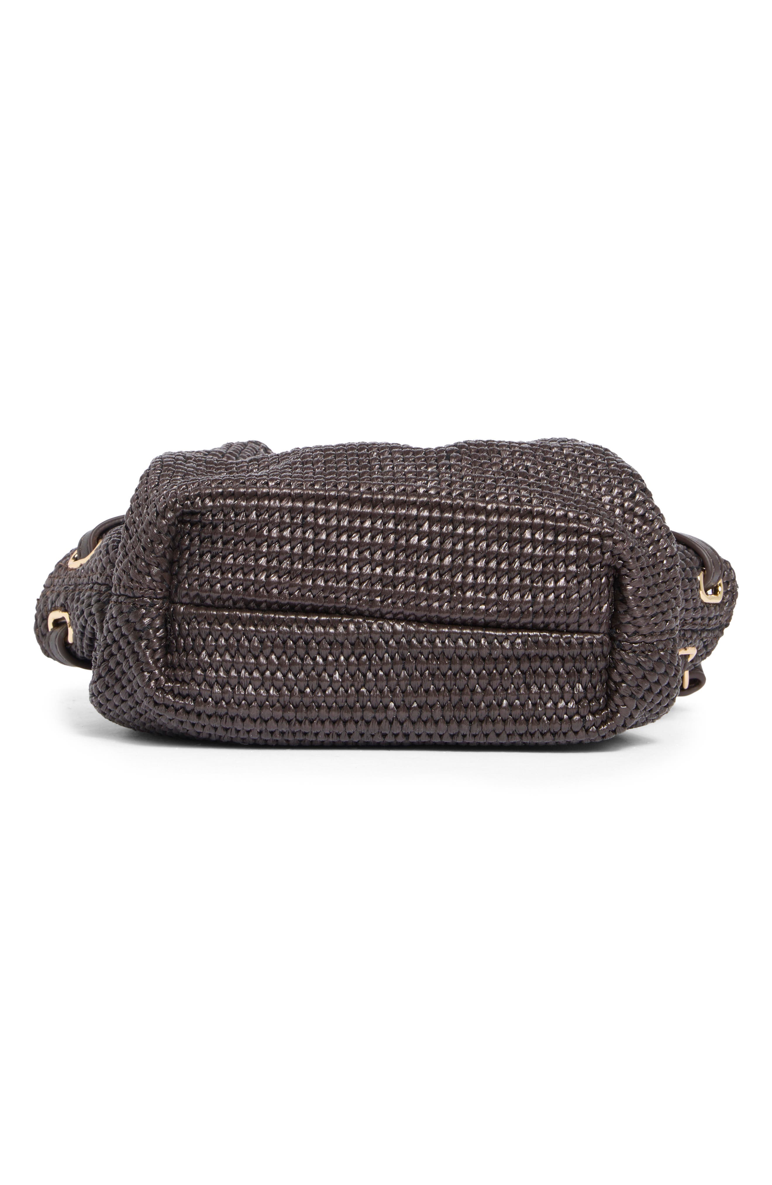 URBAN EXPRESSIONS HANDBAGS Straw Crossbody Bag, Alternate, color, Chocolate