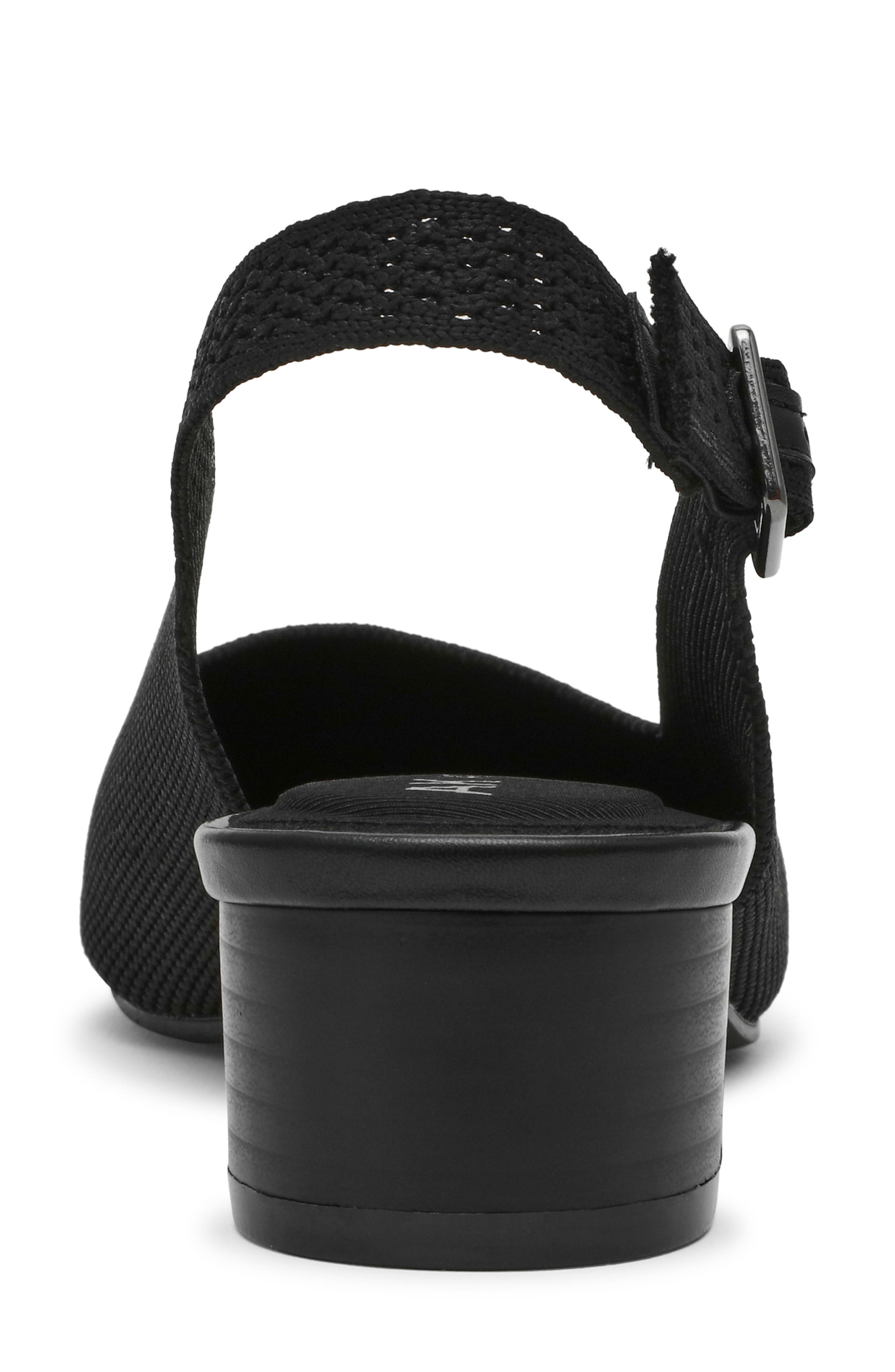 Anne Klein Urix Slingback Pump, Alternate, color, Black Knit