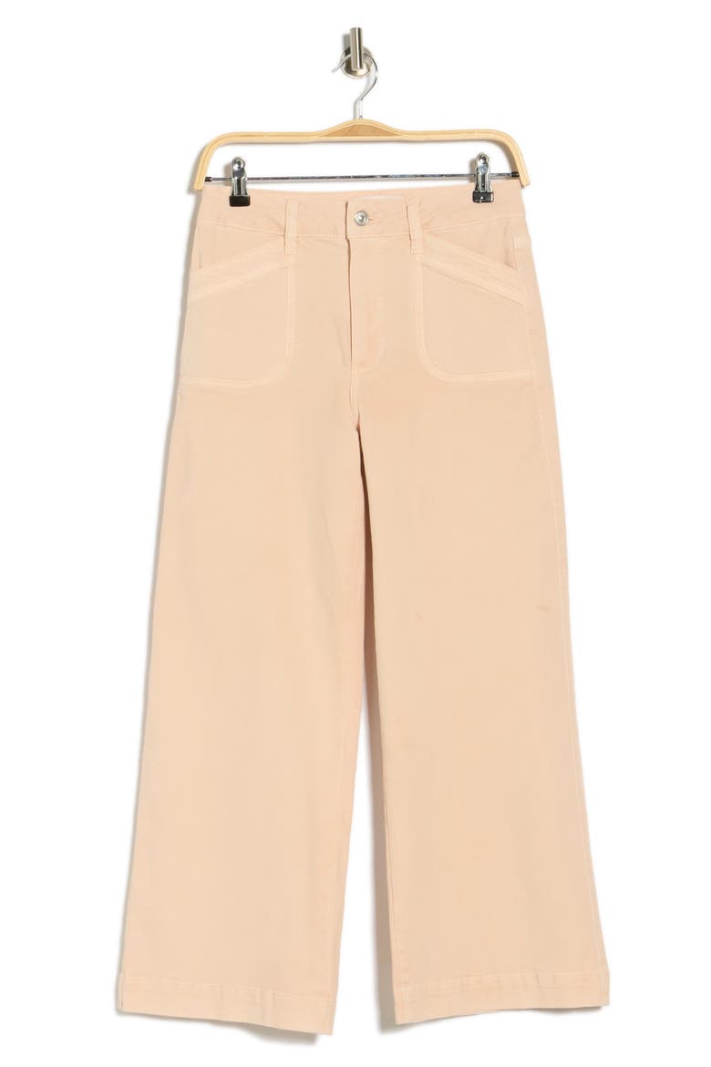 Anessa High Waist Curved Inseam Wide Leg Jeans, Alternate, color, VINTAGE PINK PETAL