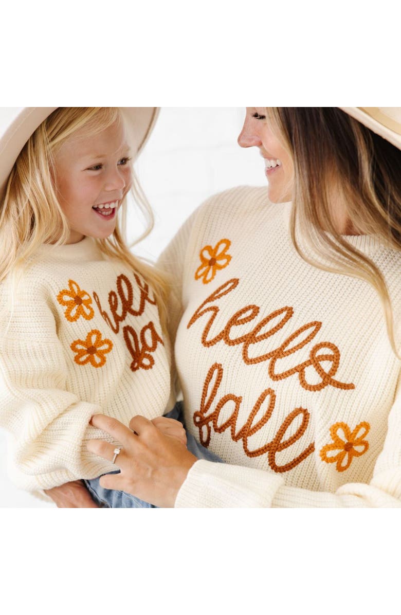 Sweet Wink Hello Fall Knit Women's Sweater, Alternate, color, Natural