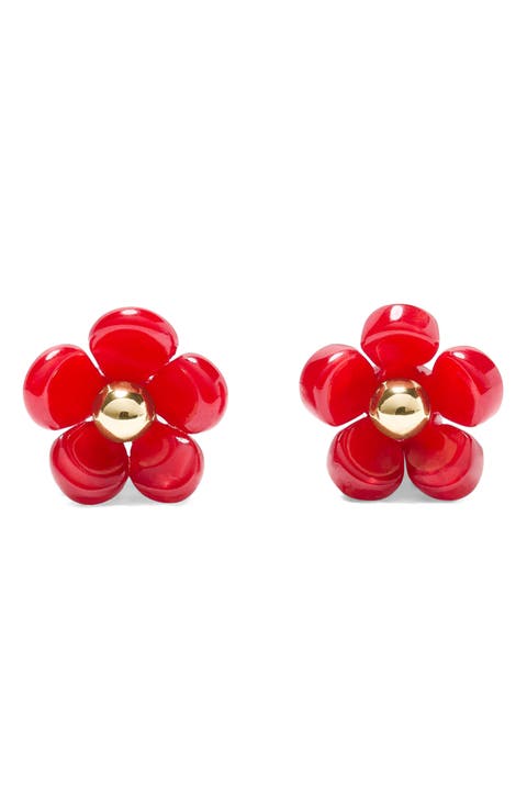 summer daze flower stud earrings