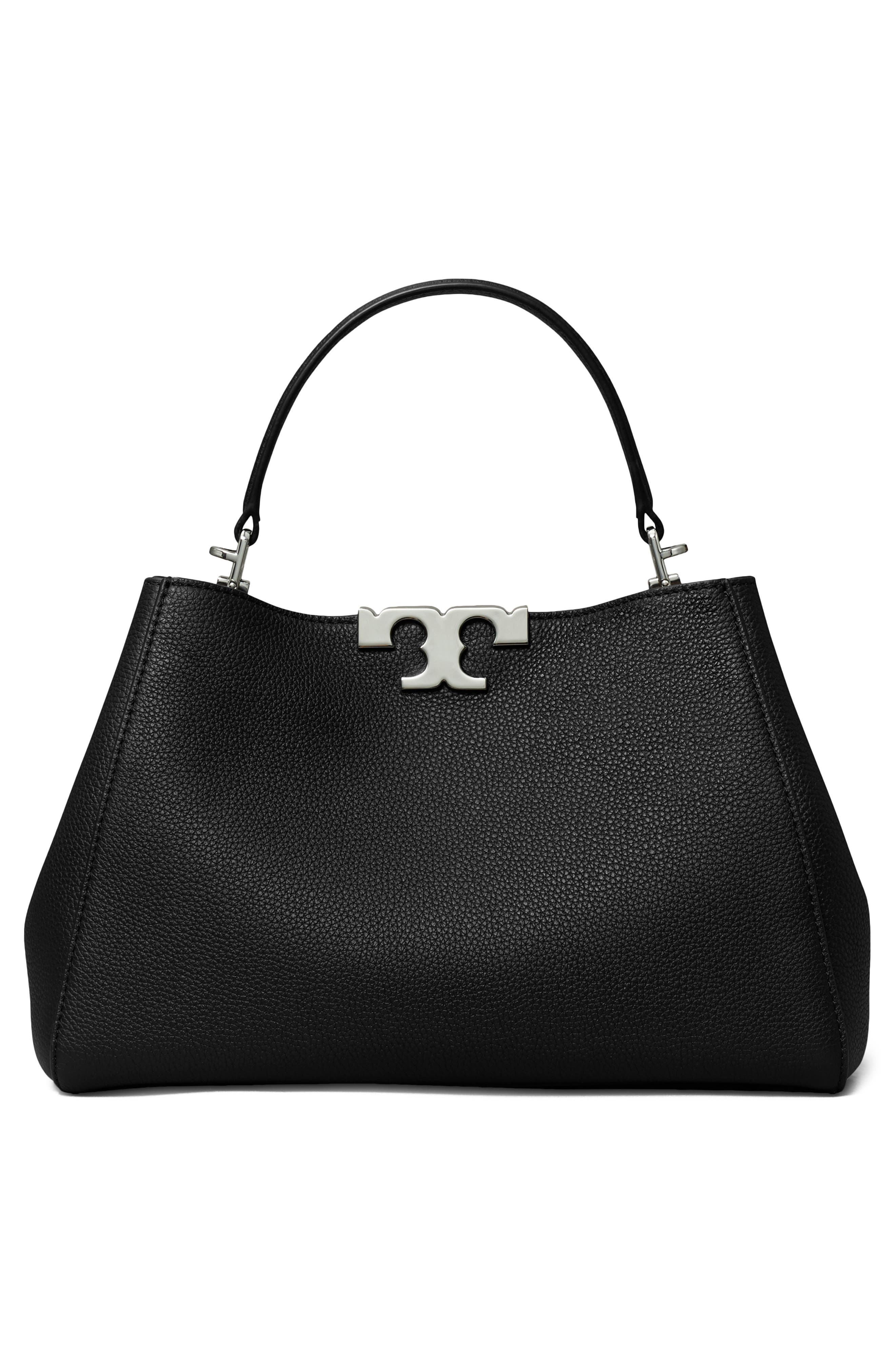 Tory Burch Medium Eleanor Satchel, Alternate, color, Black