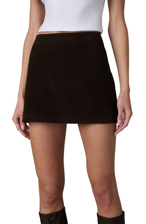 Joe's Faux Suede Miniskirt In Black