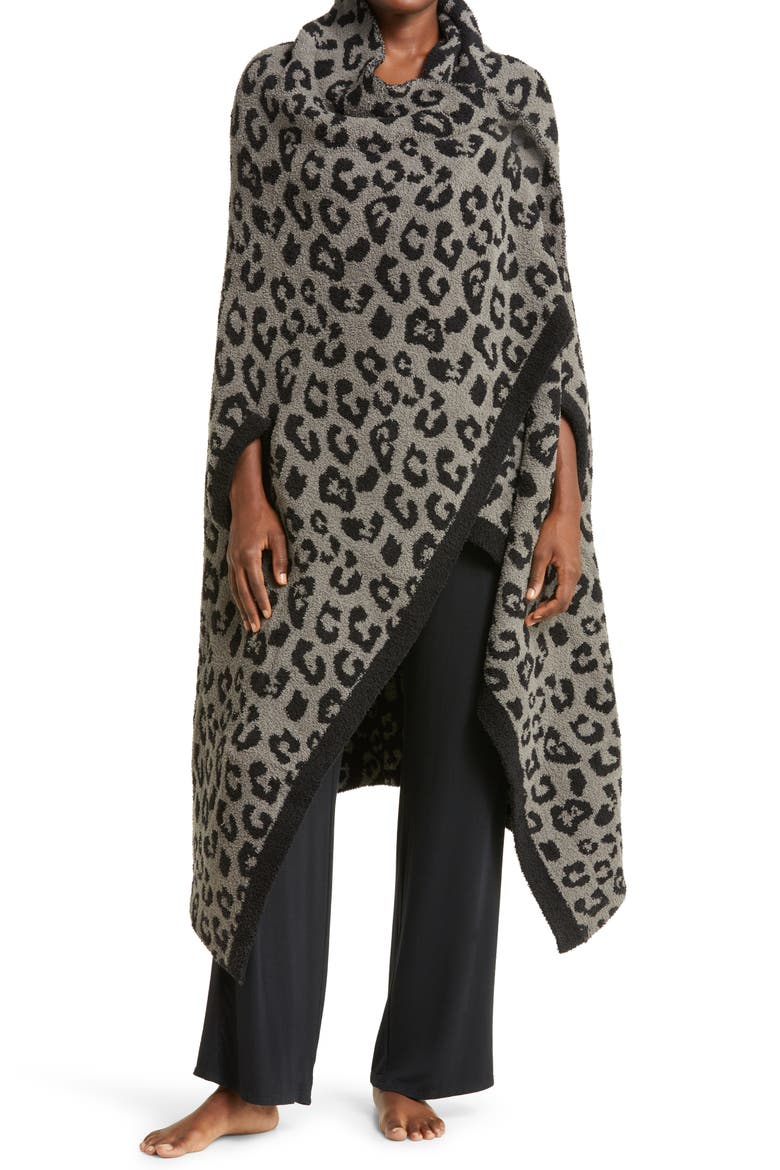 CozyChic™ Wearable Throw, Alternate, color, CHARCOAL/ BLACK