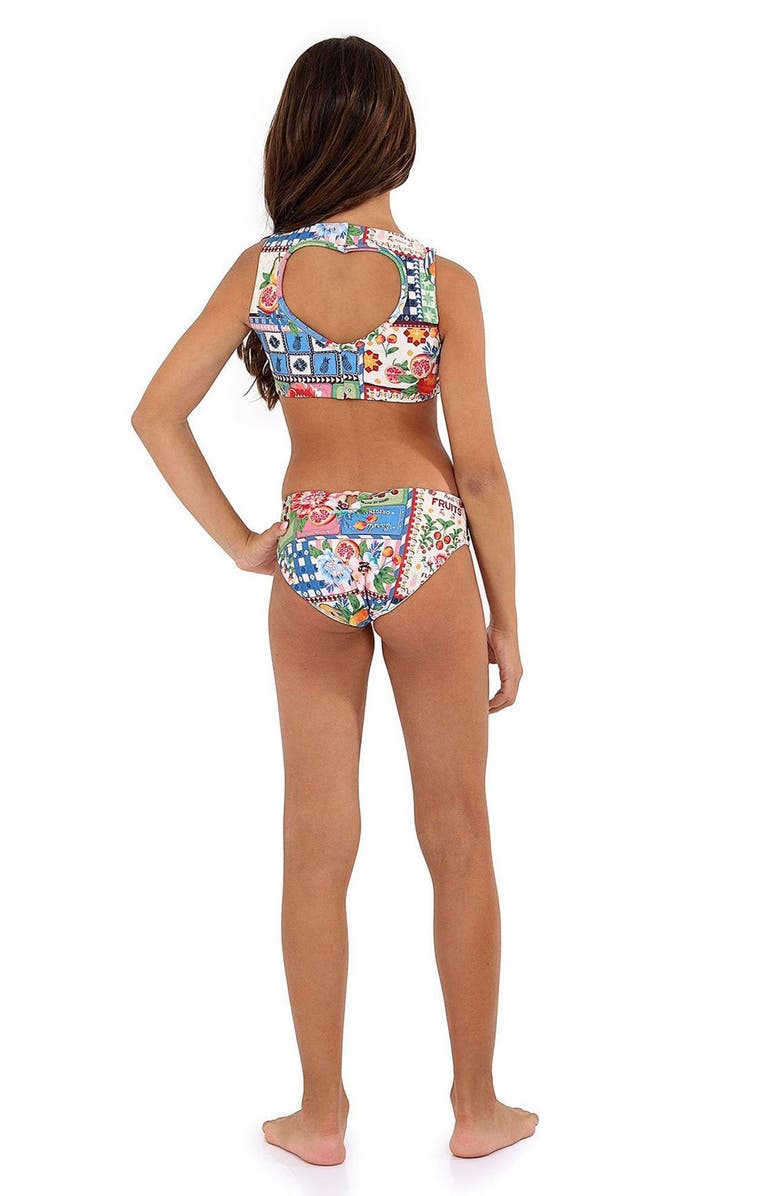 Agua Bendita Kids' Paz Two-Piece Swimsuit, Alternate, color, Multicolor