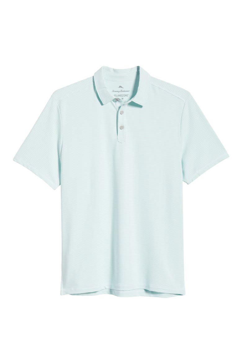 Catch The Wave Stripe IslandZone® Polo, Alternate, color, CLOUDLESS