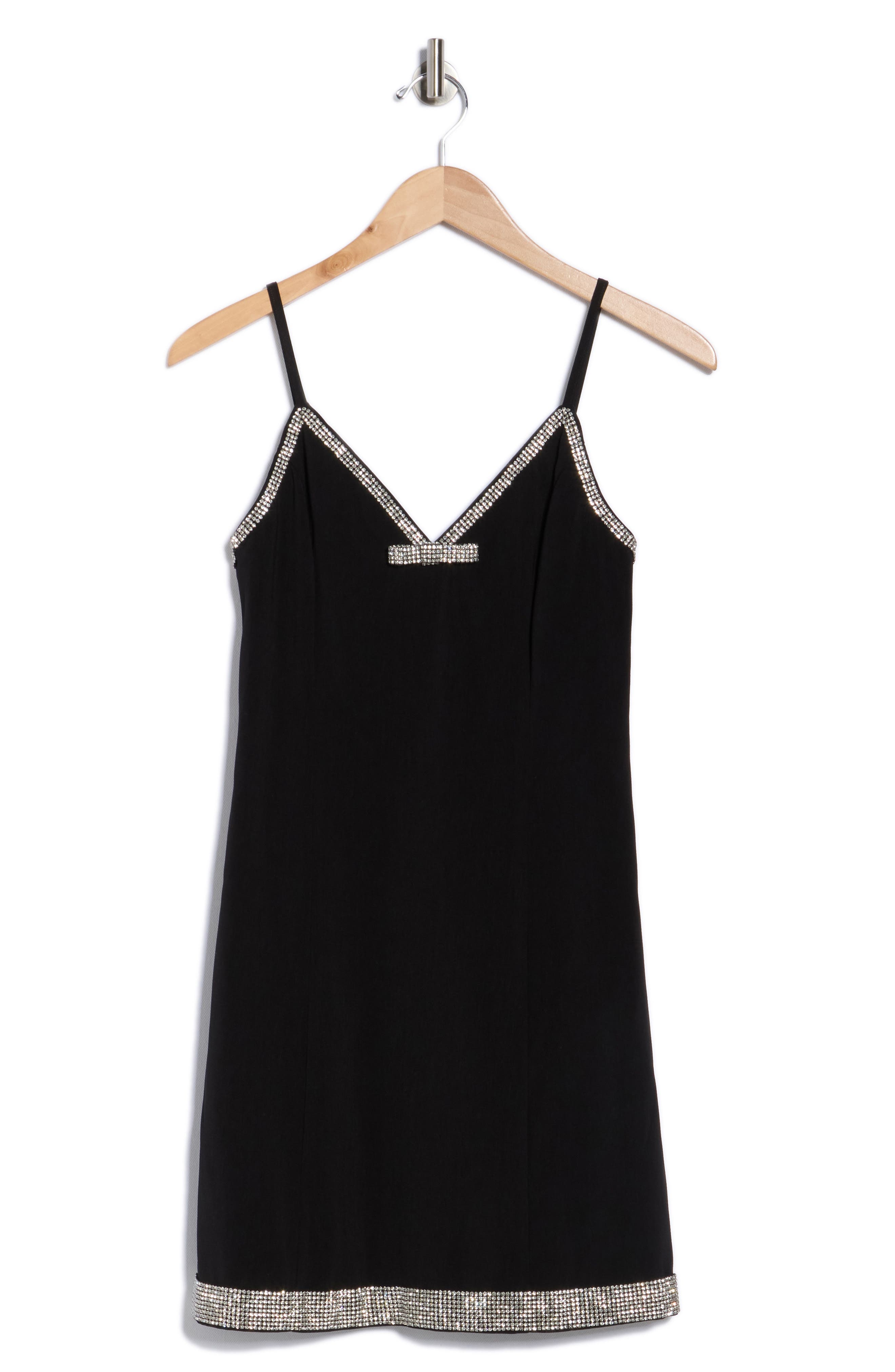 MOON RIVER Bow Embellished Satin Minidress (Women) | Nordstromrack