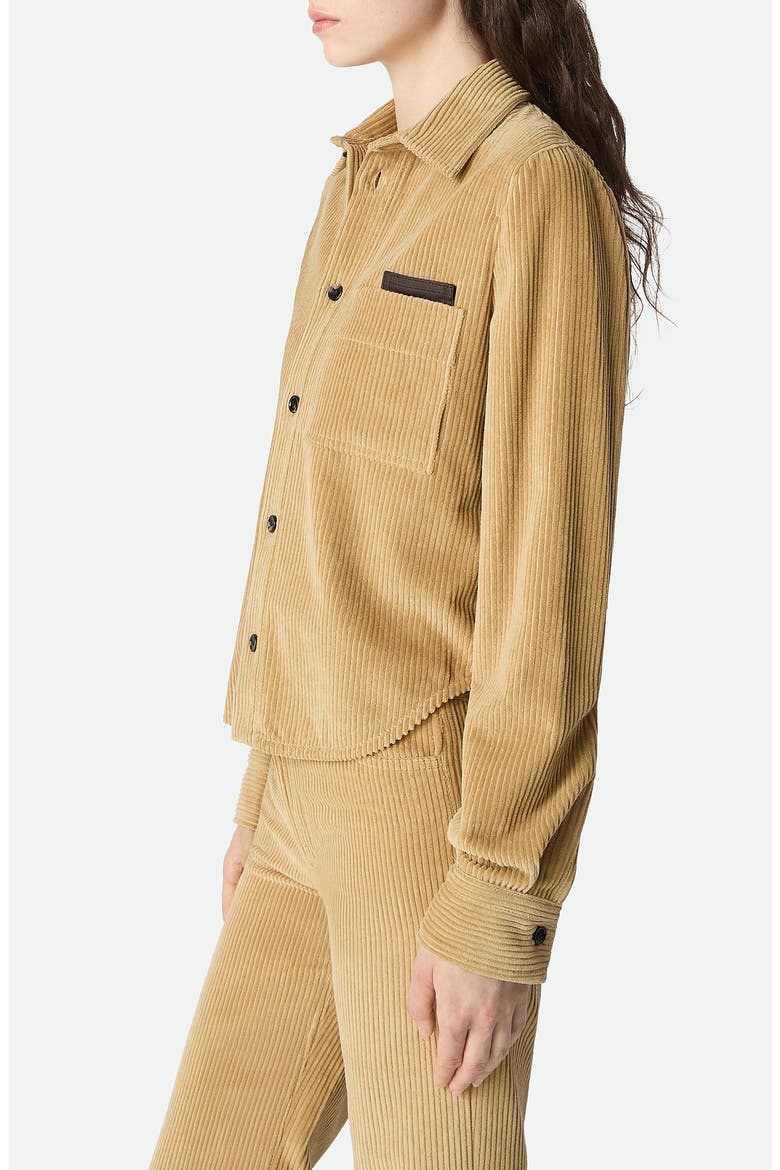 Cotton Corduroy Button-Up Shirt, Alternate, color, PALE OAK