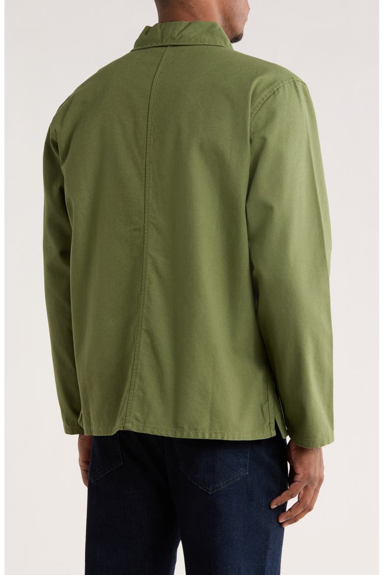 Organic Cotton Canvas Shepherds Shirt Jacket, Alternate, color, FATIGUE
