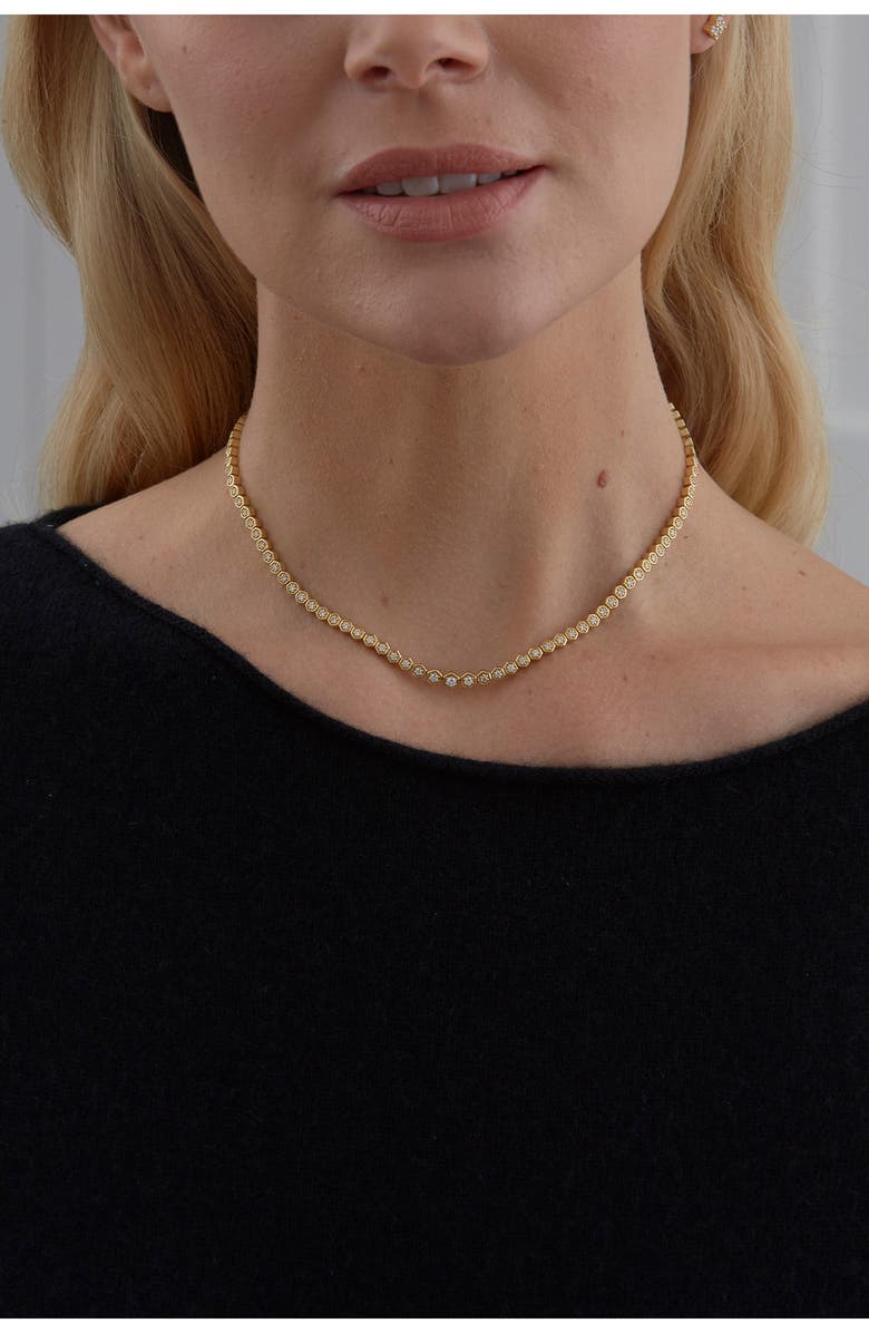 Sara Weinstock Isadora Hexagon Diamond Choker Necklace, Alternate, color,