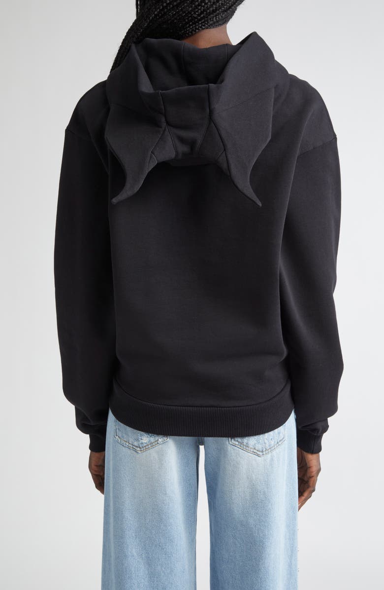 Coperni x Disney Maleficent Horned Fleece Logo Hoodie, Alternate, color,