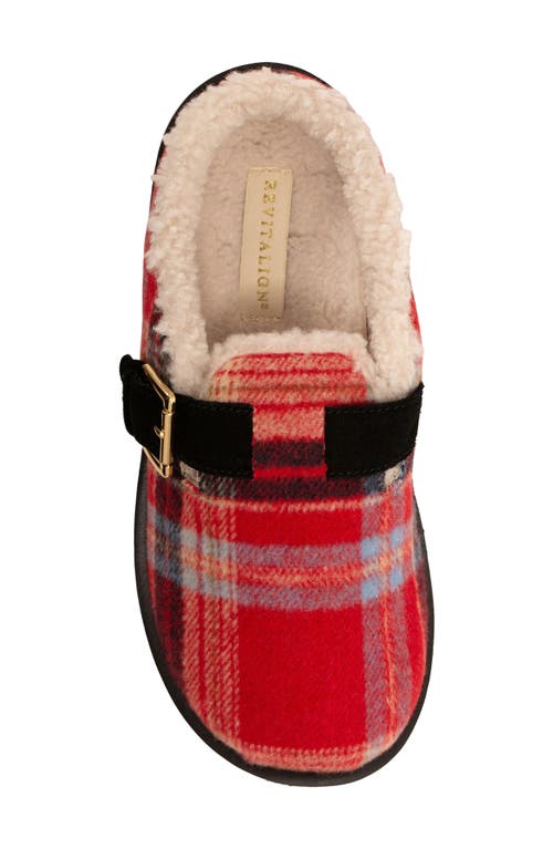 Revitalign Gift Plaid Faux Shearling Lined Slipper In Multi