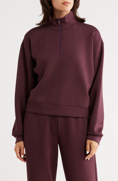 Whisper Knit Quarter Zip Pullover
