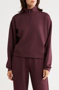 Z by Zella Whisper Knit Quarter Zip Pullover