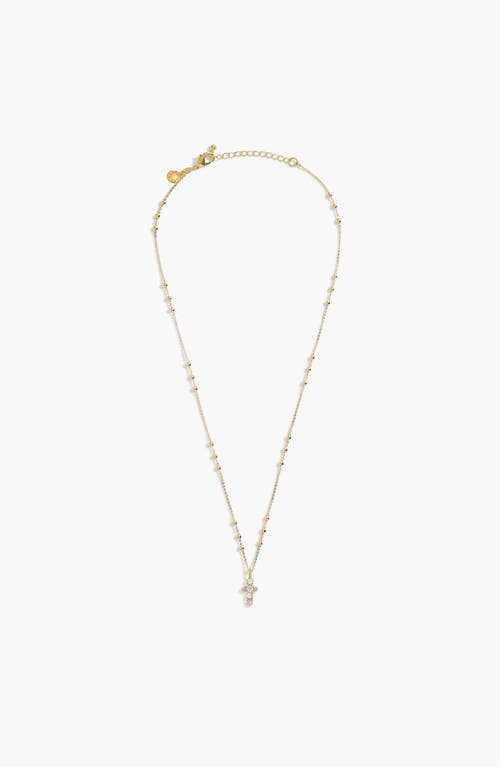 A Littles & Co. A Littles & Co A Little 'blessing' Necklace In Gold-tone Plating In Gold
