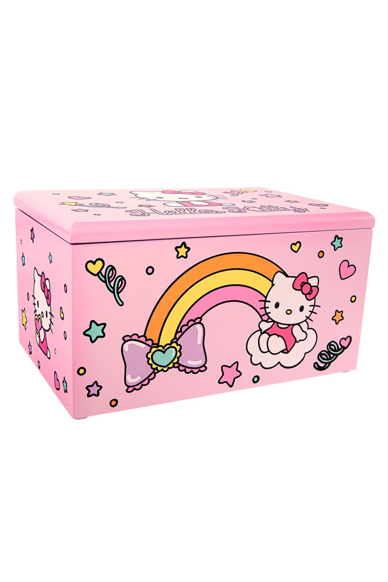 Pink Wood Jewelry Box, Alternate, color, Pink