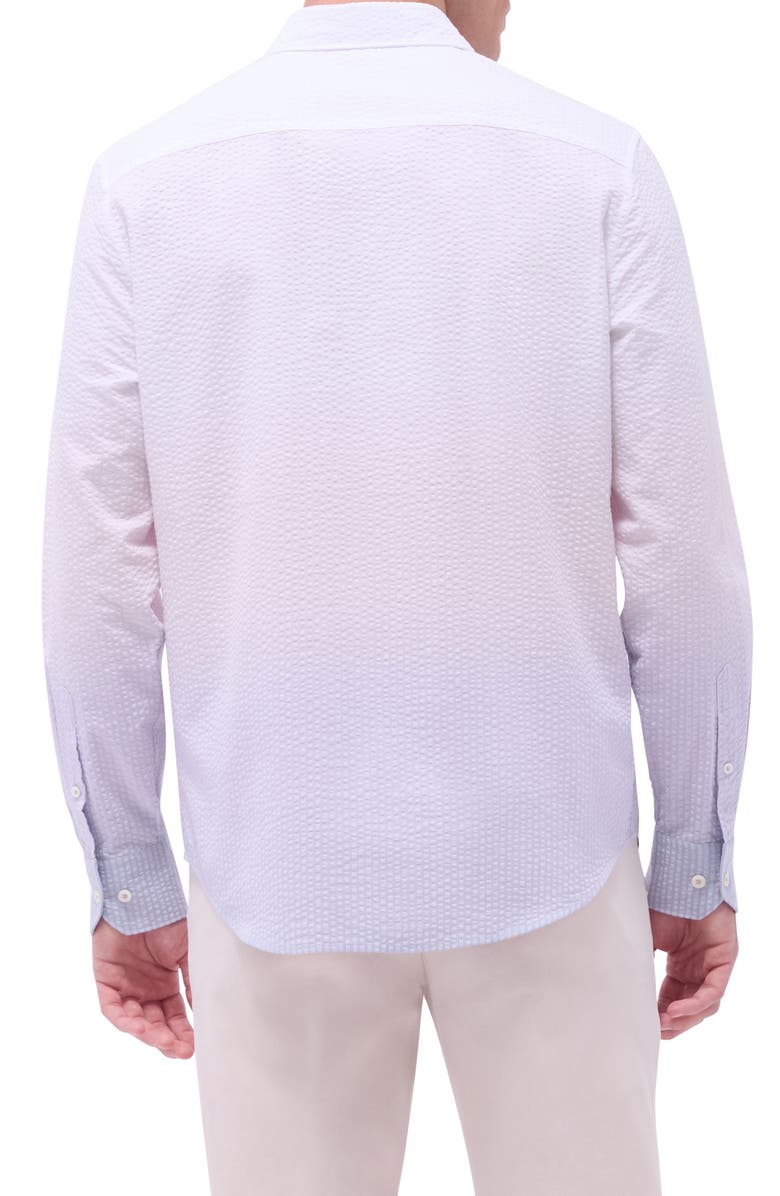 Bugatchi Julian Shaped Fit Button-Up Shirt, Alternate, color, Dusty Pink