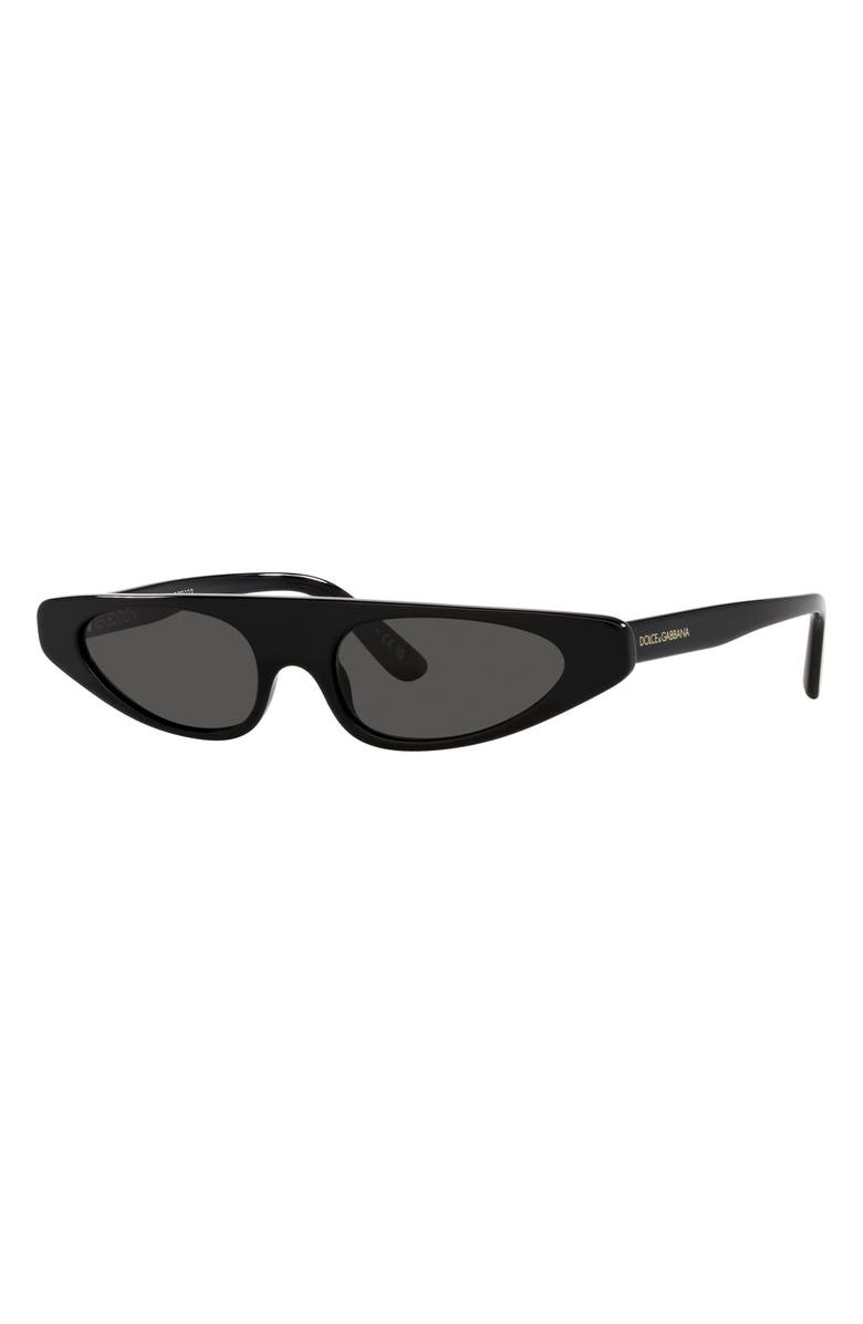Dolce&Gabbana 52mm Rectangular Sunglasses, Alternate, color,